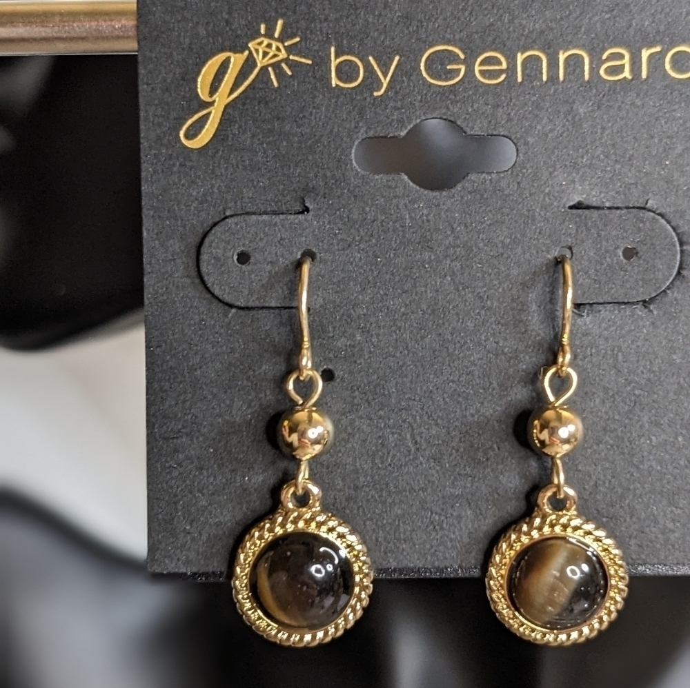 G by Gennaro Gold Tone Dangle Earrings‎